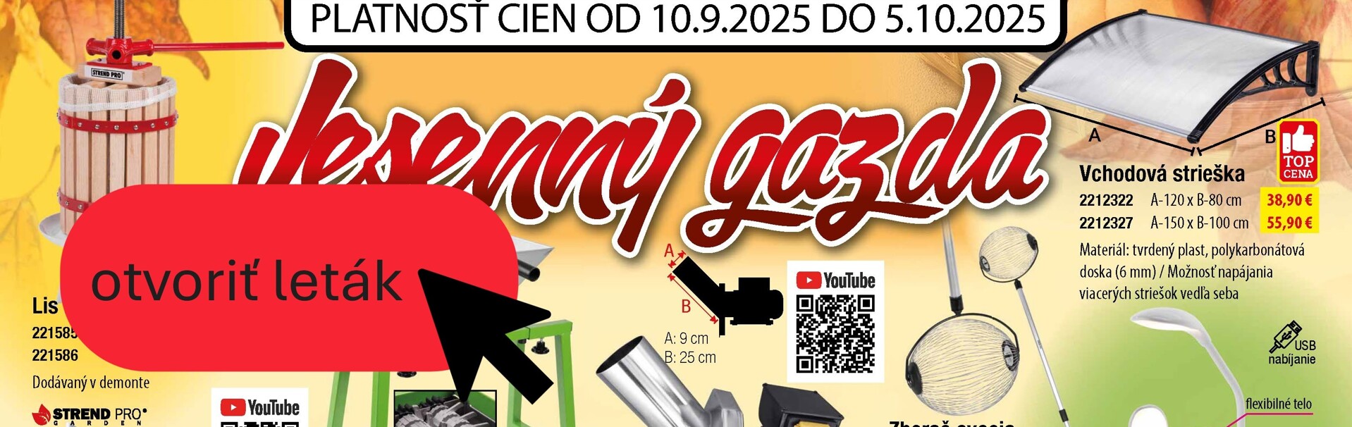 AKCIA JESENÝ GAZDA