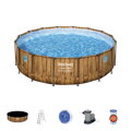 Bazén Bestway® Power Steel™, Vista Series, 56725, kartušová filtrácia, rebrík, plachta, dávkovač, 488x122 cm