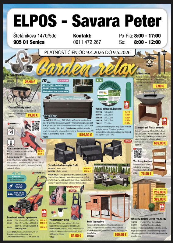 Leták Garden Relax 2026